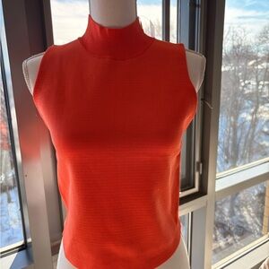 House of Harlow 1960 Bright Orange Mock Neck Tank